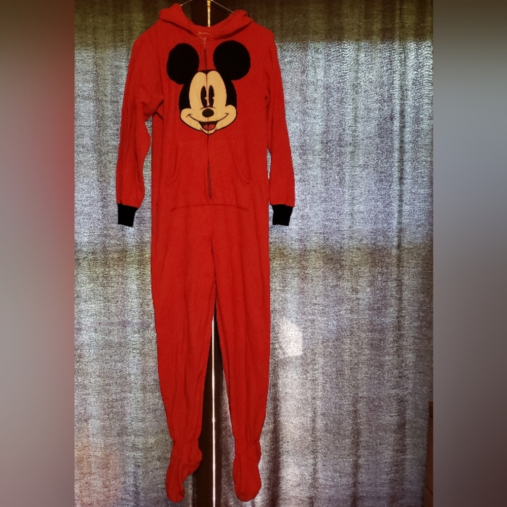 Disney Mickey Mouse Adult Fleece Pajamas Size small